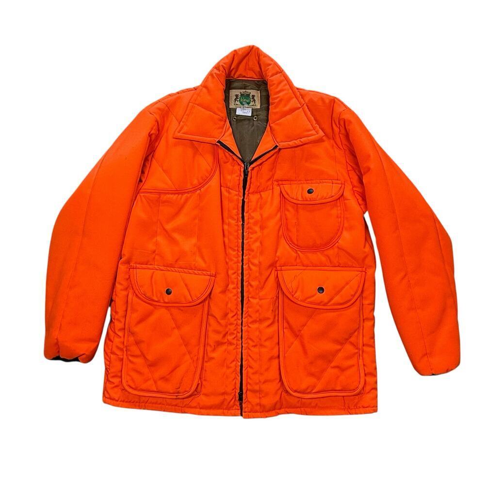 Vintage Ideal 1990s Orange Hunting Jacket XL - Picture 2 of 5